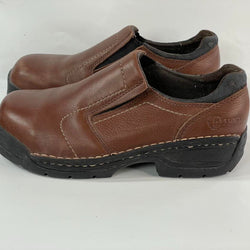 Beautiful Stunning Y2k Vintage Leather Brown Chunky Loafers (S 8.5)