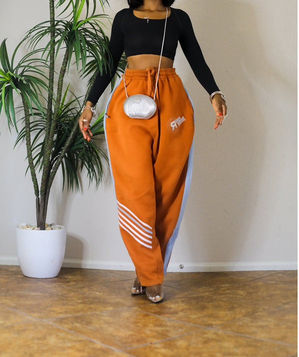 Vintage Oversized Orange Sweat Pant (S-L)