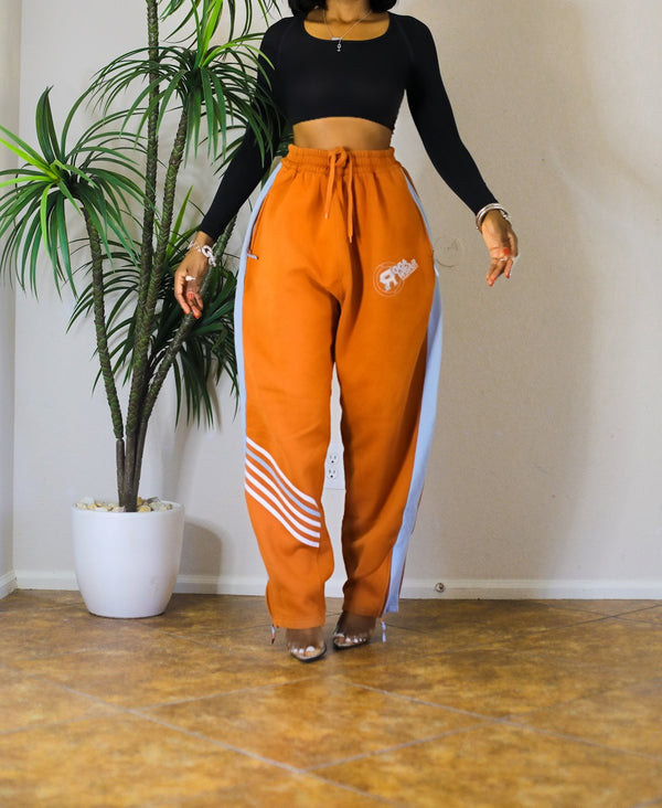 Vintage Oversized Orange Sweat Pant (S-L)