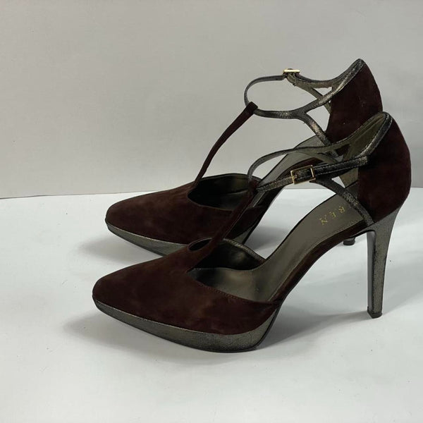 Beautiful Y2K Vintage Suede coco Ralf Lauren Platform Sandals Pumps