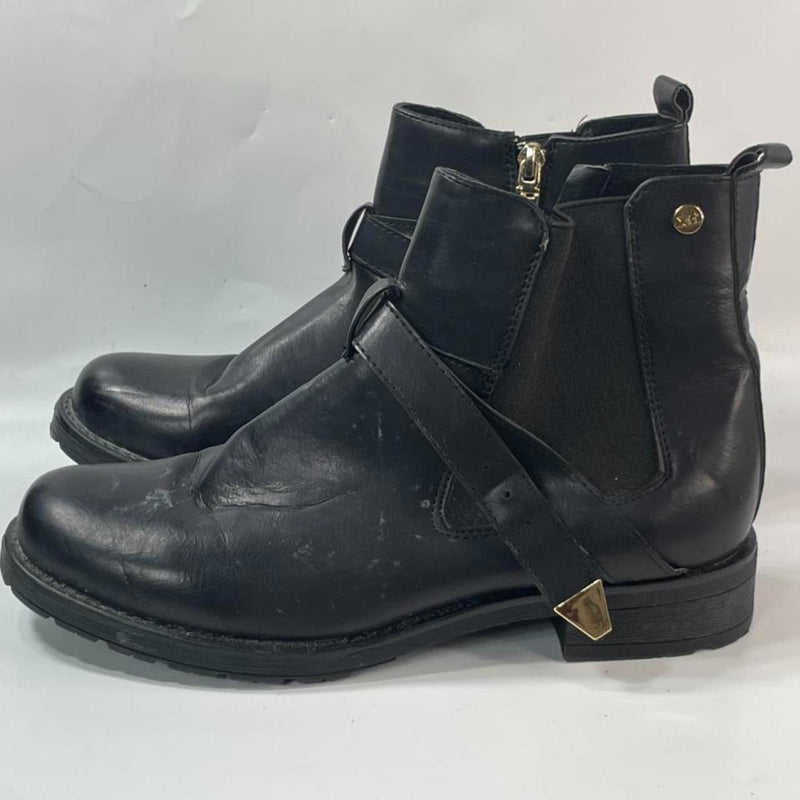 Stunning Beautiful Noir Chelsea Boots (9)