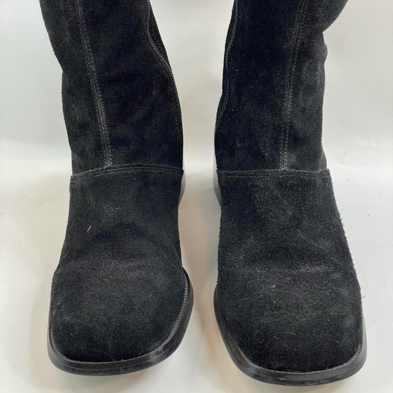 Stunning Beautiful 90s 100 Leather Suede Noire Boots By Unlisted Keneth Cole