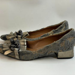 Beautiful Stunning Vintage Italian Bruno Ricci Leather Pumps Sandals ( 37)