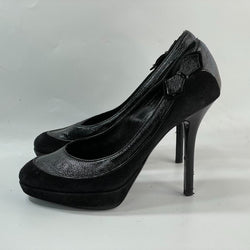 Beautiful Stunning Leather/suede Designers (ds) Platform Pumps By Christian Dior