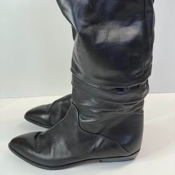 Stunning Beautiful Y2k Vintage Genuine Leather Twisted Trendy made in Italy Designer boots by Bandolino