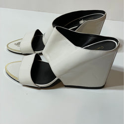 Calvin Klein Beautiful White Slide Heels Sanders