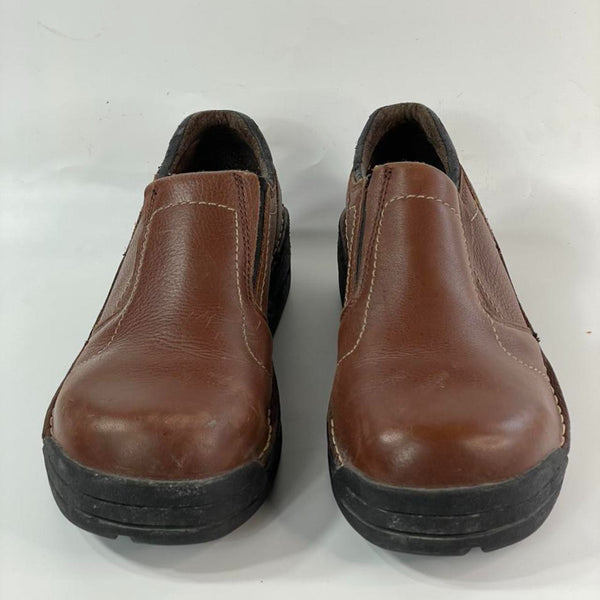 Beautiful Stunning Y2k Vintage Leather Brown Chunky Loafers (S 8.5)