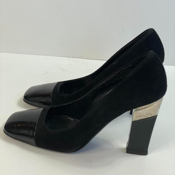 Beautiful Stunning Prada Designers (ds) Leather Suede Heels