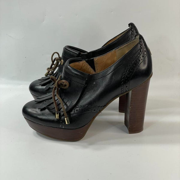 Beautiful Stunning Y2k Vtg Brown leather upper Chunky Platform Pumps by Sperry. (S5.5)