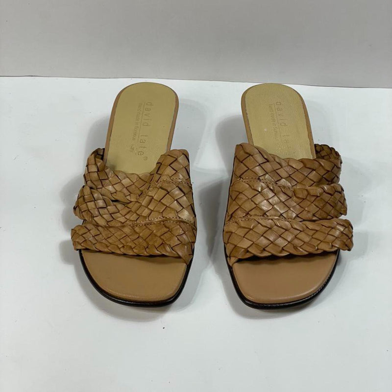 Beautiful Stunning Italian Made leather greeted slide. size 9.5