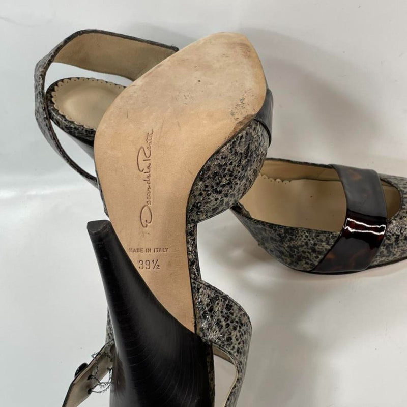 Beautiful Stunning Made In Italy Slingback Designers (ds) Heels by Oscar De La Rental.