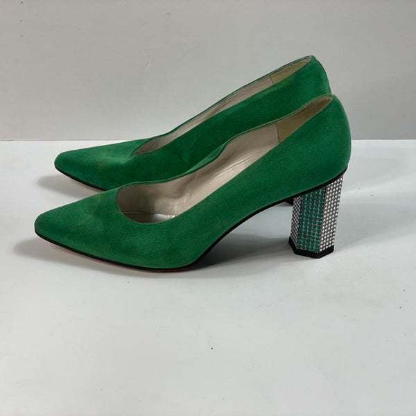 Stunning Beautiful Vintage Leather Stuart Wietzman (ds)  Colour-block Pumps. Size 7.5