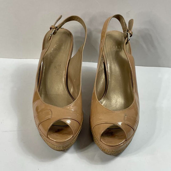 Beautiful Stunning Leather Stuart Wietzman Designers (ds) Slingback Wedges