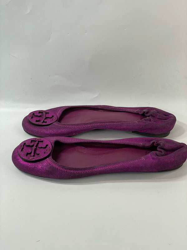 Beautiful Stunning Tory Burch Designer(ds)  Purple Balerie Flats (10)