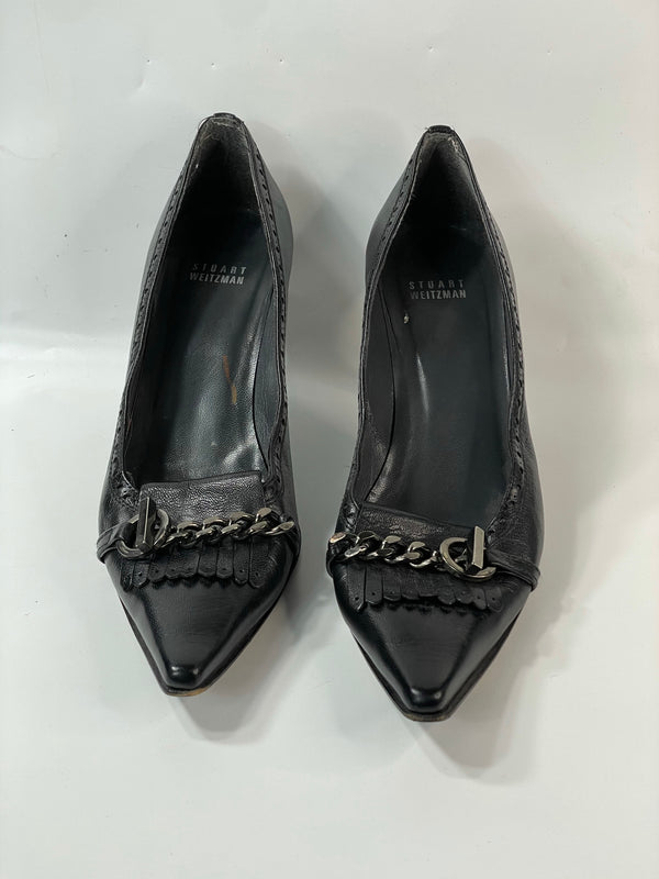 Beautiful Stunning Leather Stuart Wietzman Designers(DS) Vintage  Pumps Heels (9)