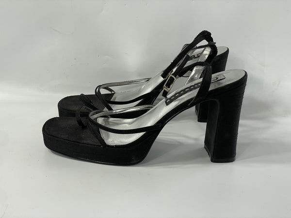 Stunning Beautiful Vintage Chunky Indie Platform Sandals. Size 10