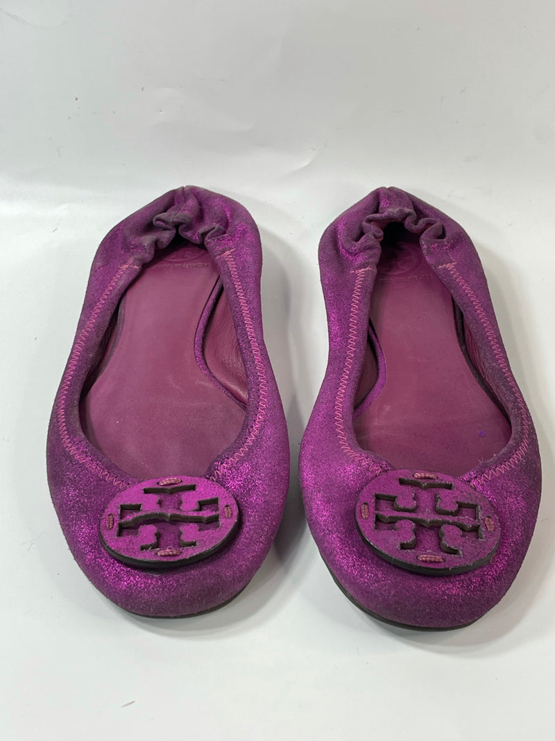 Beautiful Stunning Tory Burch Designer(ds)  Purple Balerie Flats (10)