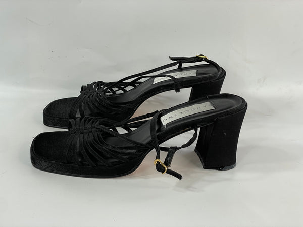 Beautiful Stunning Vintage Designer Bandolino Platform Chunky Sandals Heels (10)