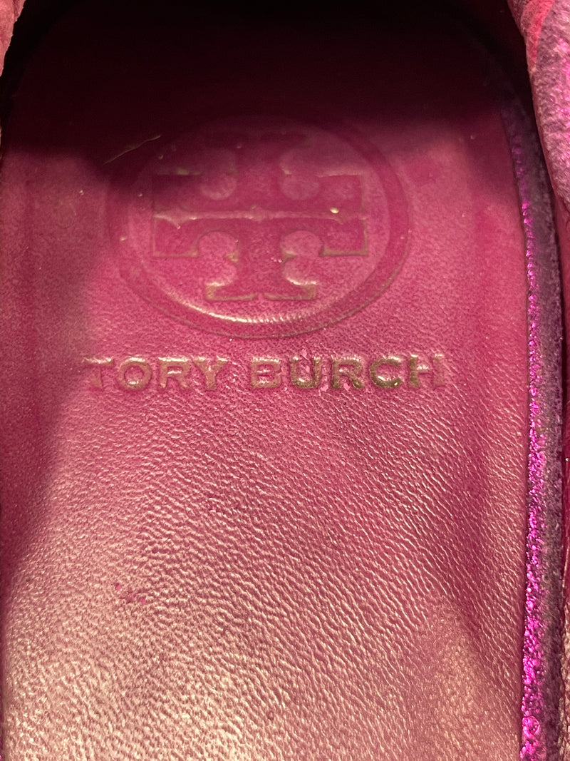 Beautiful Stunning Tory Burch Designer(ds)  Purple Balerie Flats (10)